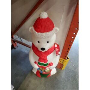 Christmas Polar Bear wit Light-Up Blow Mold Decor 2.5 Ft IN-door /Outdoor